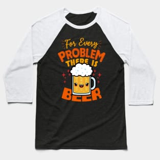 Funny Cute Kawaii Beer Lover Meme Baseball T-Shirt